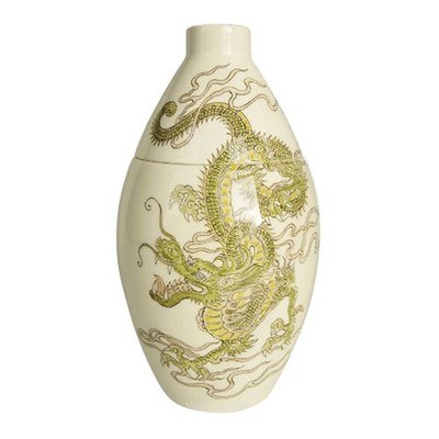 Green Dragon Ceramic Cremation Urn