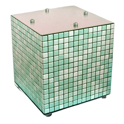 Green Mosaic Ceramic Urn