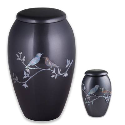 Grey Birds Cremation Urns