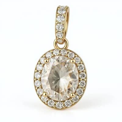 Halo Cremation Diamond Necklace