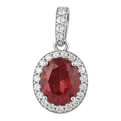 Halo Fire Cremation Diamond Necklace