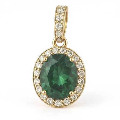 Halo Pasture Cremation Diamond Necklace