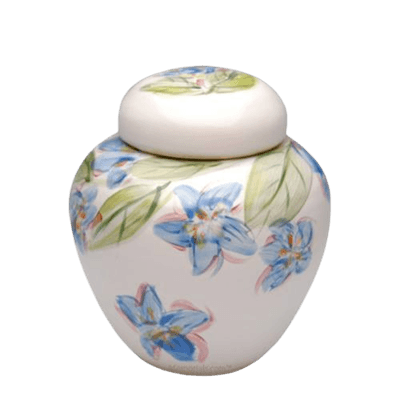 Blue Dogwood Medium Cremation Urn