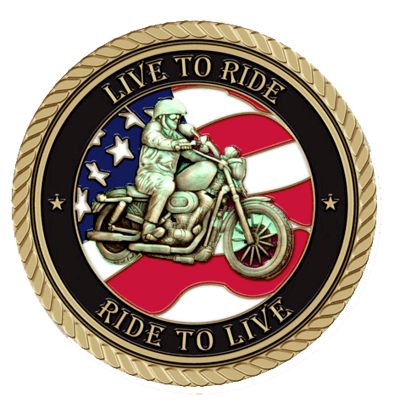 Harley Live to Ride, Ride to Live Medallion