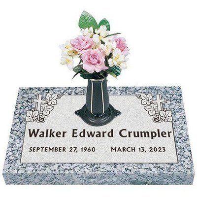 Harmony And Faith Granite Grave Marker 24 x 14