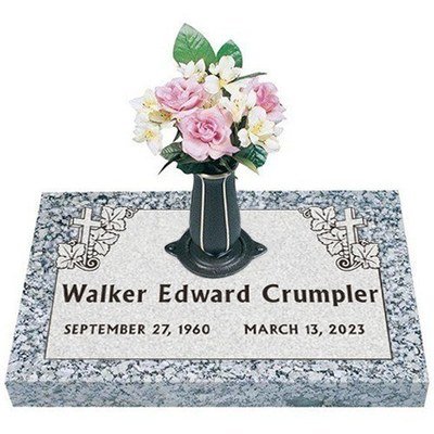 Harmony And Faith Granite Grave Marker 28 x 16