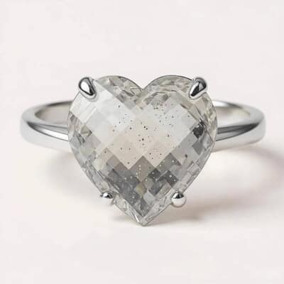 Heart Cremation Diamond Ring