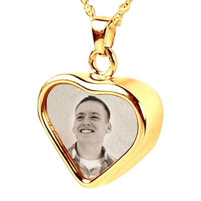 Heart Picture Cremation Pendant II