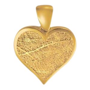 Heart Finger 14k Yellow Gold Print Keepsake