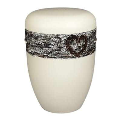 Heart of Birch Biodegradable Cremation Urn