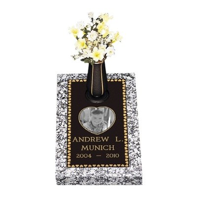Heart of Hearts Bronze Child Grave Marker