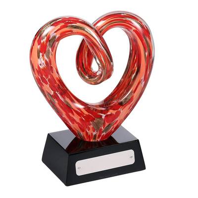 Heart of Love Glass Keepsake Urn