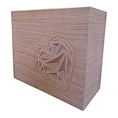 Heart Stamp Cremation Urn