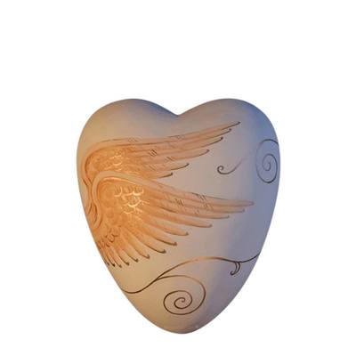 Heavenly Ceramic Keepsake Heart Urn
