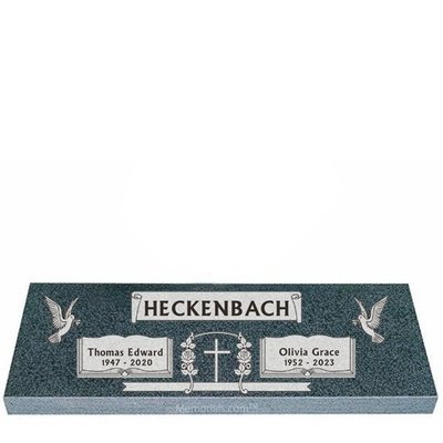 Heavenly Devine Companion Granite Headstone 40 x 14