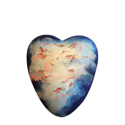 Heavens Gates Heart Ceramic Keepsake Urn