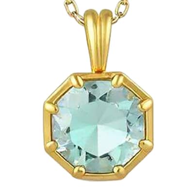Hexagon Bay Cremation Crystal Necklace