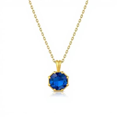 Hexagon Cremation Diamond Necklace
