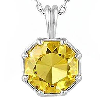Hexagon Sunny Cremation Crystal Necklace