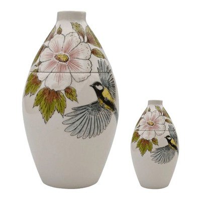 Hibiscus Ceramic Cremation Urns