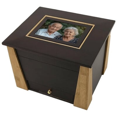 Hinged Photo Cremation Urn