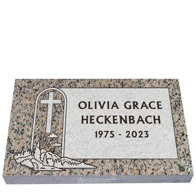 Holy Land Granite Grave Marker 26 x 14