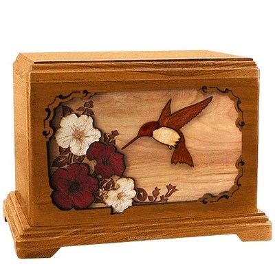 Hummingbird Mahogany Hampton Cremation Urn