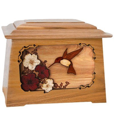 Hummingbird Oak Aristocrat Cremation Urn