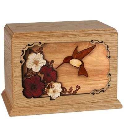 Hummingbird Oak Companion Urn