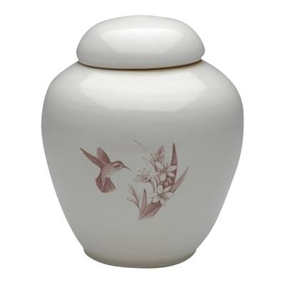 Peaceful Hummingbirds Companion Cremation Urn