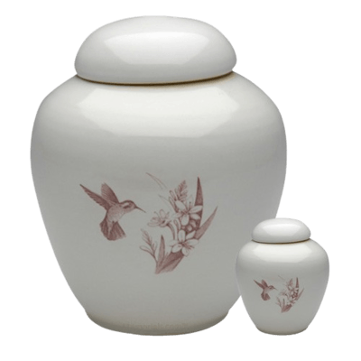 Peaceful Hummingbirds Cremation Urns