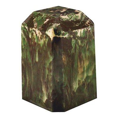 Hunter Green Marble Cultured Keepsake Urn