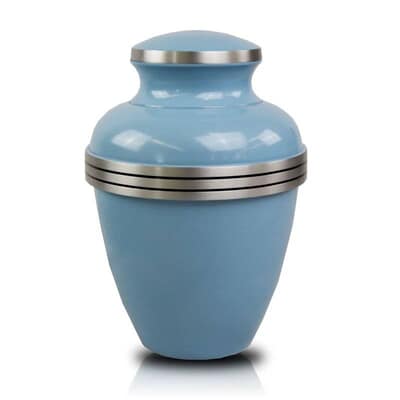 Ice Blue Memorial Cremation Urn