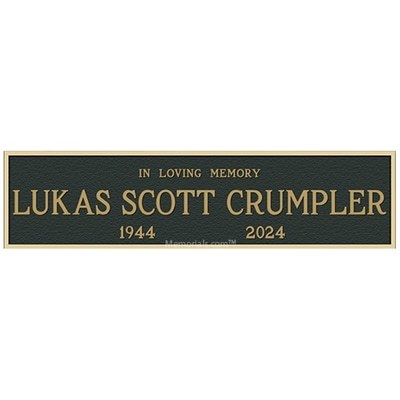 Imperial Cemetery Crypt Plaque