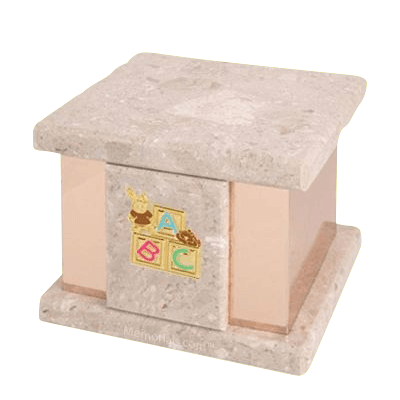 Infinita Perlato ABC Bunny Marble Urn