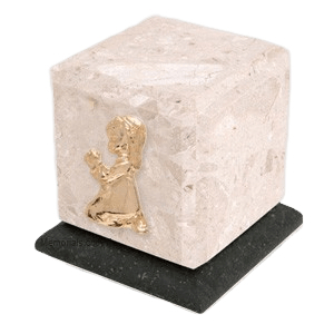 Graceful Perlato Praying Girl Cremation Urn