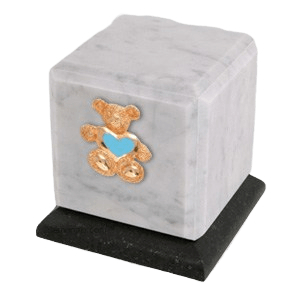 Graceful Danby Teddy Blue Heart Cremation Urn