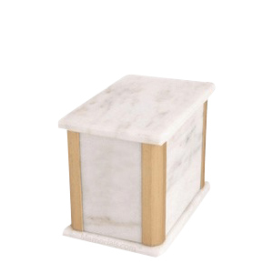 Solitude White Marble Medium Urn