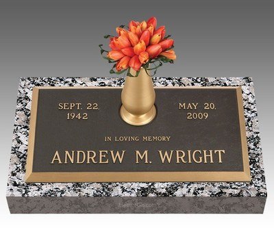 Infinity Classic Bronze Grave Marker