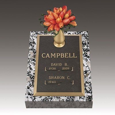 Infinity Classic Deep Bronze Headstone 16 x 24