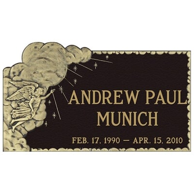 Infinity Heavenly Rays Bronze Plaque 24 x 14