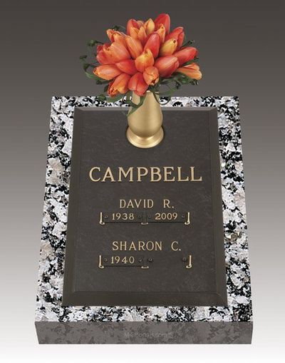 Infinity Modern Deep Bronze Headstone