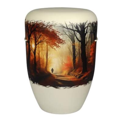 Ivory Autumn Trail Biodegradable Urn