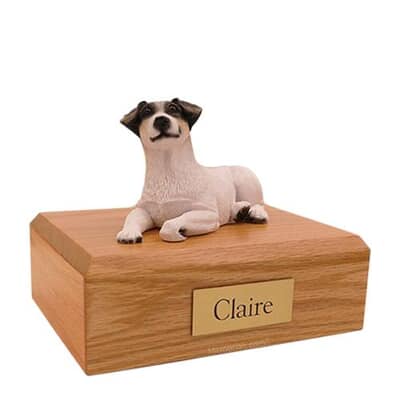 Jack Russell Terrier Laying Medium Dog Urn
