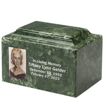 Jade Marble Photo Urn