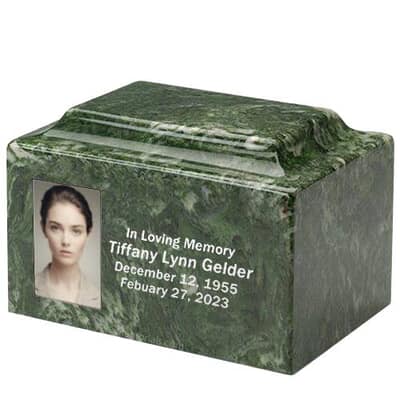 Jade Marble Photo Urn