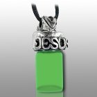 Jesus Green Pet Ash Urn Necklace