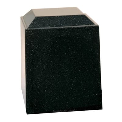 Jet Black Cultured Cremation Urn