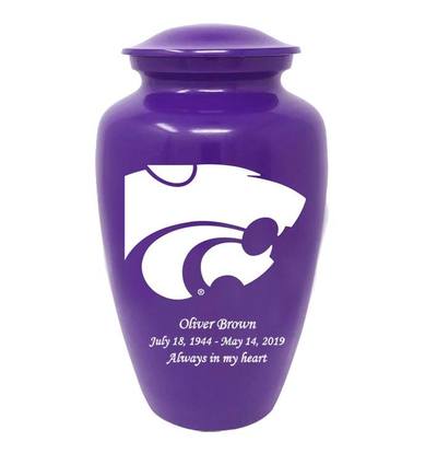 Kansas State University Wildcats Purple Cremation Urn