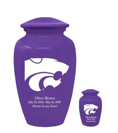 Kansas State University Wildcats Purple Cremation Urns
